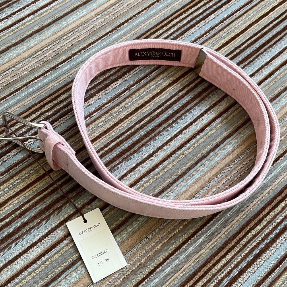 NWT Alexander Olch Sample Pink Belt